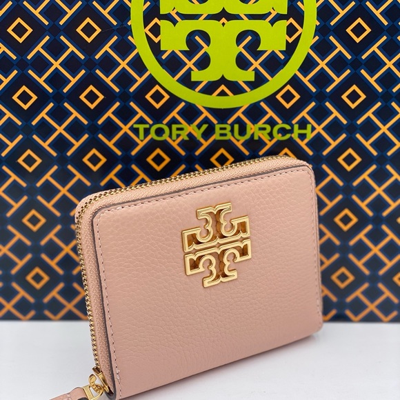 Tory Burch Bags New Tory Burch Britten Wallet Card Case Pink Poshmark